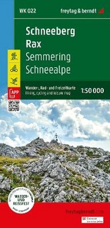 Schneeberg - Rax, Wander-, Rad- und Freizeitkarte 1:50.000, freytag & berndt, WK 022 - 