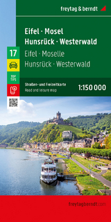 Eifel - Mosel - Hunsrück - Westerwald, Straßen- und Freizeitkarte 1:150.000, freytag & berndt - 