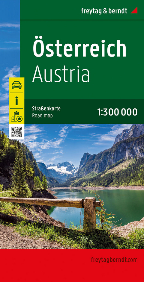 Österreich, Straßenkarte 1:300.000, freytag & berndt