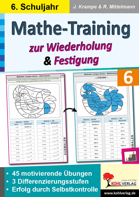 Mathe-Training zur Wiederholung und Festigung - Jörg Krampe, Rolf Mittelmann