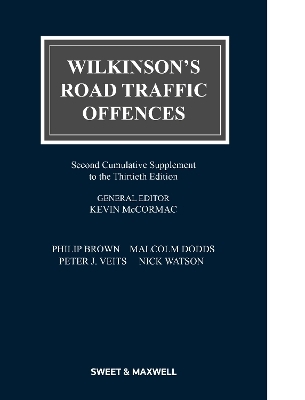 Wilkinson's Road Traffic Offences