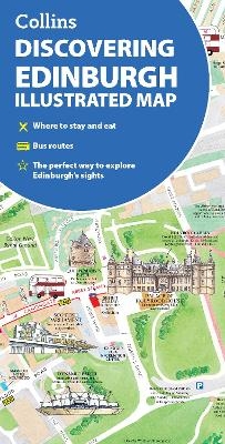 Discovering Edinburgh Illustrated Map - Dominic Beddow,  Collins Maps
