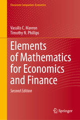 Elements of Mathematics for Economics and Finance - Mavron, Vassilis C.; Phillips, Timothy N.