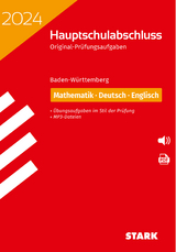 STARK Original-Prüfungen Hauptschulabschluss 2024 - Mathematik, Deutsch, Englisch 9. Klasse - BaWü - 
