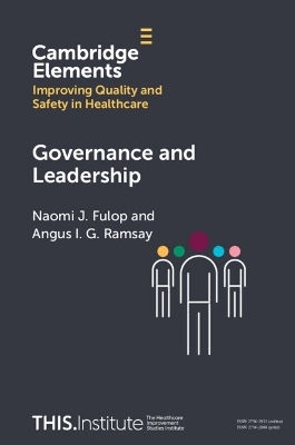 Governance and Leadership - Naomi J. Fulop, Angus I. G. Ramsay
