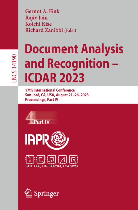 Document Analysis and Recognition - ICDAR 2023 - 