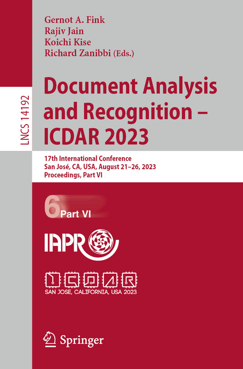 Document Analysis and Recognition - ICDAR 2023 - 