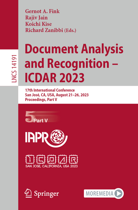 Document Analysis and Recognition - ICDAR 2023 - 