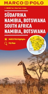 MARCO POLO Kontinentalkarte Südafrika, Namibia, Botswana 1:2 Mio. - 