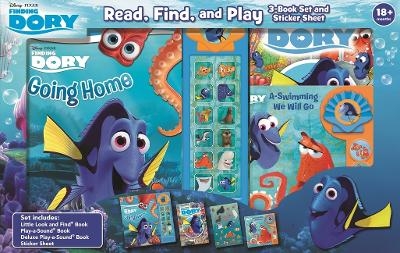 Disney Pixar Finding Dory: Read, Find, and Play 3-Book Look and Find and Sound Book Set and Sticker Sheet -  Pi Kids