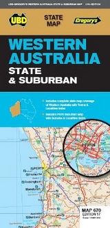 Western Australia State & Suburban Map 670 17th ed - UBD Gregory's