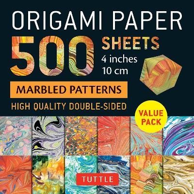 Origami Paper 500 sheets Marbled Patterns 4" (10 cm) - 