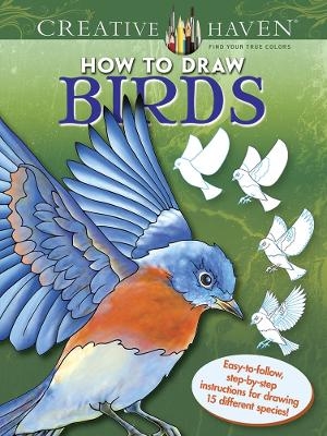 Creative Haven How to Draw Birds - Marty Noble
