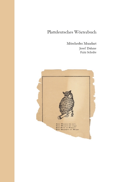 Plattdeutsches Wörterbuch - Josef Dahme, Fritz Schulte