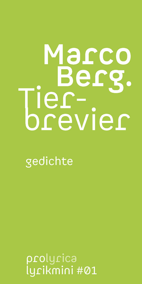 Tierbrevier - Marco Berg