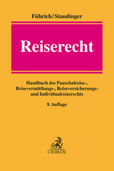 Reiserecht - Führich, Ernst; Staudinger, Ansgar
