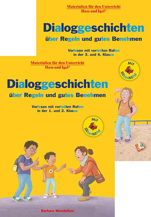Kombipaket Dialoggeschichten über Regeln und gutes Benehmen / Silbenhilfe - Barbara Wendelken