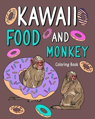 Kawaii Food and Monkey Coloring Book -  Paperland