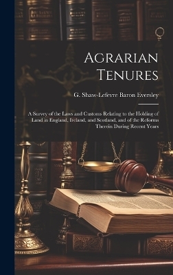 Agrarian Tenures [electronic Resource] - 