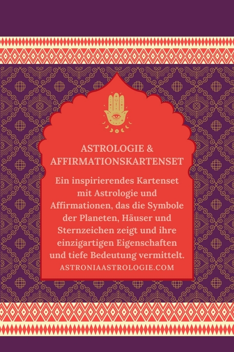 Astronia Astrologie Karten-Set / ASTRONIA ASTROLOGIE & AFFIRMATION KARTEN-SET - Camur Nihan