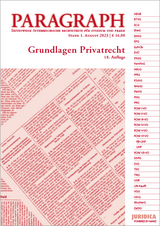 Paragraph - Grundlagen Privatrecht - 