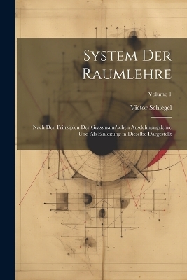 System Der Raumlehre - Victor Schlegel