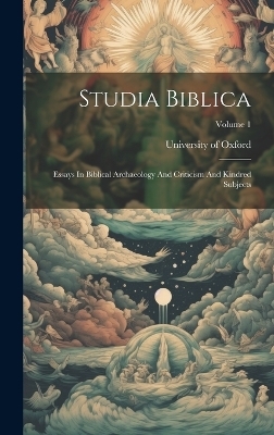 Studia Biblica - University of Oxford
