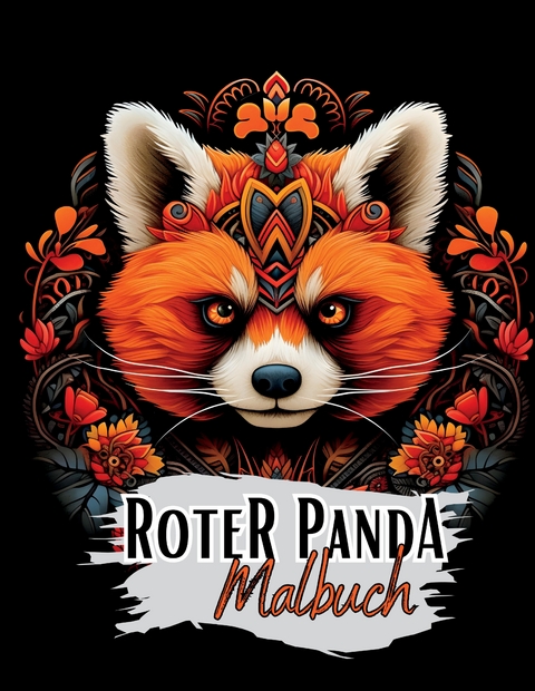 Schwarzes „Roter Panda Malbuch“. - Lucy´s Schwarze Malbücher