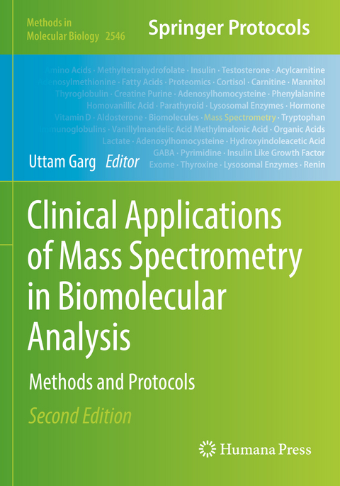 Clinical Applications of Mass Spectrometry in Biomolecular Analysis - 