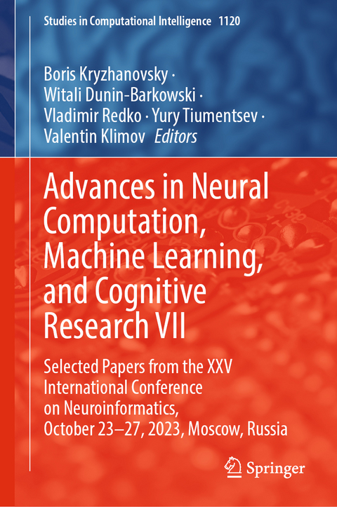 Advances in Neural Computation, Machine Learning, and Cognitive Research VII - 