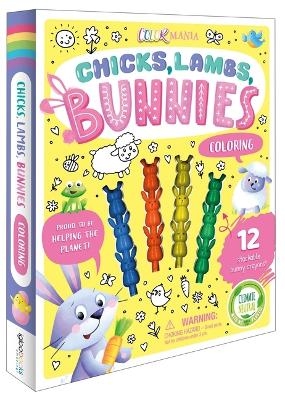 Chicks, Lambs, Bunnies Coloring Set -  Igloobooks