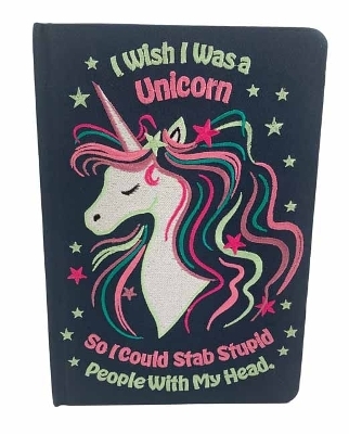 I Wish I Was A Unicorn Embroidered Journal -  Insight Editions