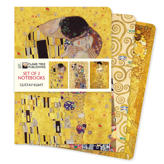 Gustav Klimt Set of 3 Standard Notebooks - Flame Tree Studio