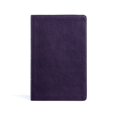 CSB Single-Column Personal Size Bible, Plum LeatherTouch -  Csb Bibles by Holman