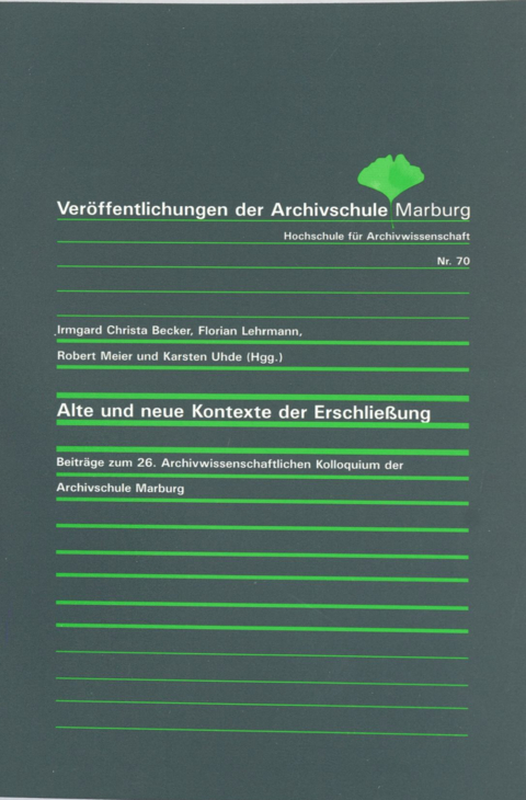 Alte und neue Kontexte der Erschließung - 