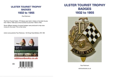 The Ulster Tourist Trophy badges 1932 - 1955 - Paul Robinson
