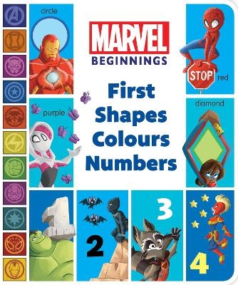 First Shapes Colours Numbers (Marvel Beginnings)