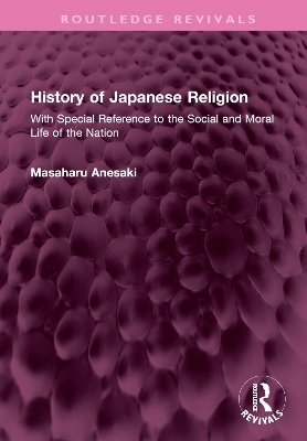 History of Japanese Religion - Masaharu Anesaki