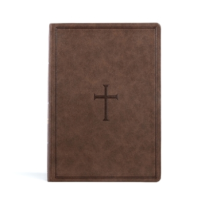 CSB Super Giant Print Reference Bible, Brown, Indexed