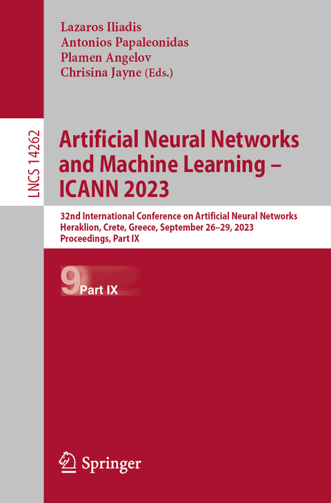 Artificial Neural Networks and Machine Learning – ICANN 2023 - 