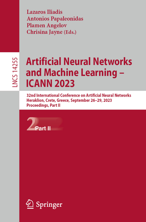 Artificial Neural Networks and Machine Learning – ICANN 2023 - 
