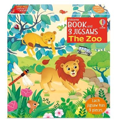 Usborne Book and 3 Jigsaws: The Zoo - Sam Taplin