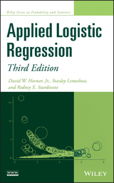 Applied Logistic Regression -  Jr. David W. Hosmer,  Stanley Lemeshow,  Rodney X. Sturdivant