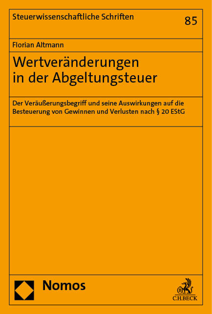 Wertveränderungen in der Abgeltungsteuer - Florian Altmann