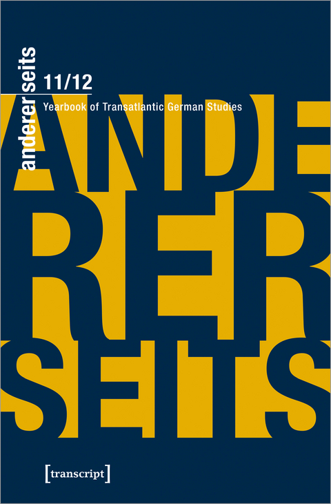 andererseits - Yearbook of Transatlantic German Studies - 