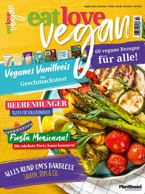 Eat Love Vegan 02 April/Mai/Juni: Das Magazin - 60 vegane Rezepte für alle! -  HEEL Verlag