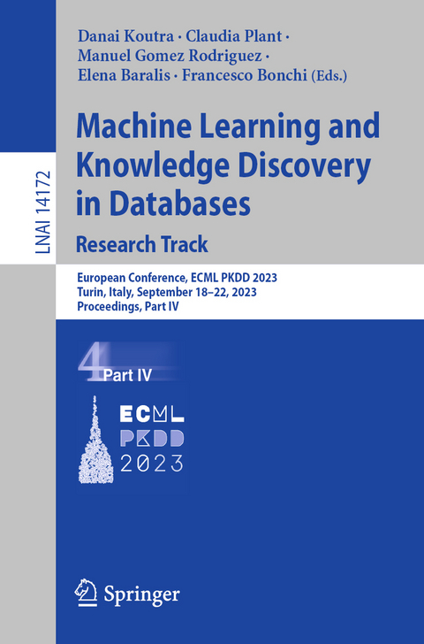 Machine Learning and Knowledge Discovery in Databases: Research Track - 