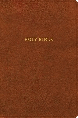 KJV Giant Print Reference Bible, Burnt Sienna Leathertouch, Indexed -  Holman Bible Publishers