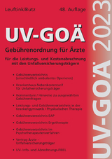 UV-GOÄ Gebührenordnung für Ärzte für die Leistungs- und Kostenabrechnung mit den Unfallversicherungsträgern incl. Abrechnungsfibel + CD - Leuftink, Detlef