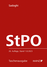 Strafprozessordnung StPO - Sadoghi, Alice